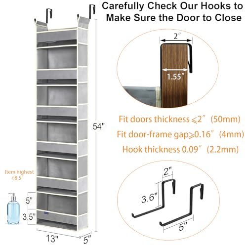 2 Pack Over The Door Hanging Organizer 6 (2 Count)