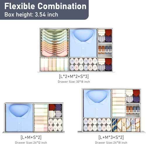 Drawer Organizer Clothes Storage (26 Count)