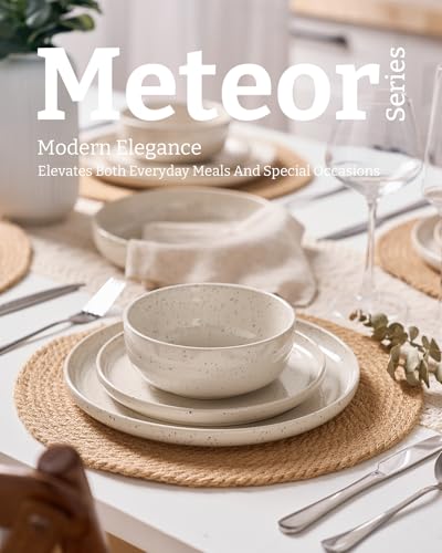 Meteor 16 Piece Dinnerware Set with Pasta Bowls
