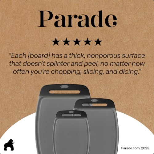 BPA Free Reversible Kitchen Cutting Board (3 Count)