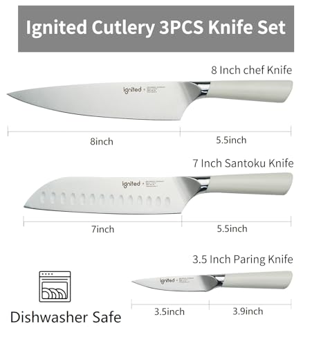 3 Piece Chef Knife Set (3 Count)