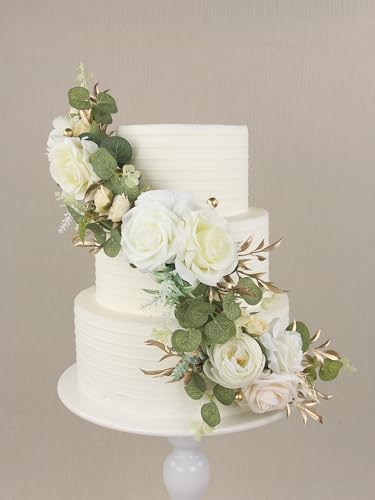 3Pcs Premade Cake Flowers (3 Count)