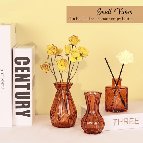 Set of 36 Glass Bud Vases Small Flower Vases for Centerpieces (36 Count)