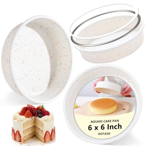 6 inch Silicone Round Cake Pans (3 Count)