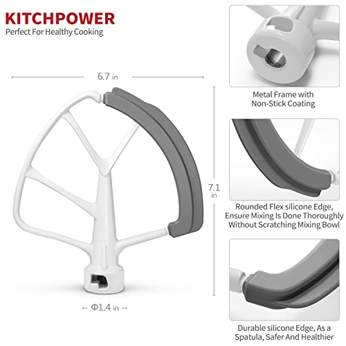 6 Quart Flex Edge Beater for KitchenAid Bowl