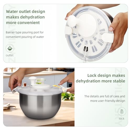 6L Stainless Steel Salad Rotator