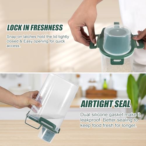 2 Pack 3 Lbs Pet Dog Cat Food Storage Containers for Travel (2 Count)