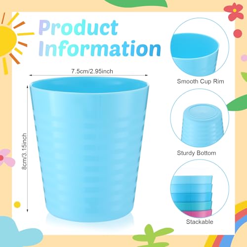 36 Pcs Kids Plastic Cups 8 oz Drinking Toddler Cups (36 Count)