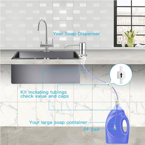 Dish Soap Dispenser for Kitchen Sink (3 Count)