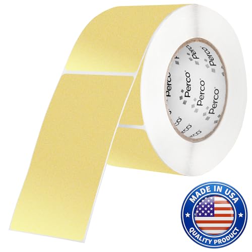 Metallic Gold 3x5 Inch Perforated Sticker Labels