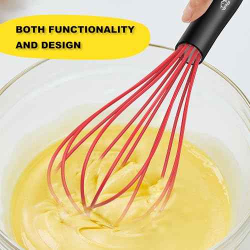 Silicone Whisk Set 10" Kitchen Whisk
