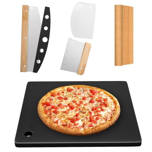 16 x16 Inch Square Pizza Steel Set for Oven and Grill