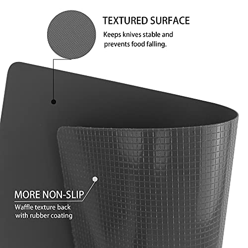 Flexible Plastic Cutting Board Set of 5 Gradient Color (5 Count)