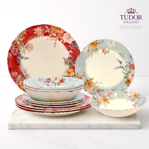 12 Piece Porcelain Dinnerware Set for 4