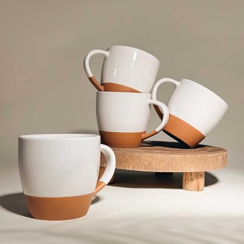 Ceramic Large Latte Mug Set of 4 (4 Count)