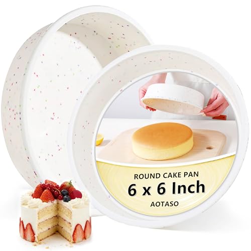 6 inch Silicone Round Cake Pans (2 Count)