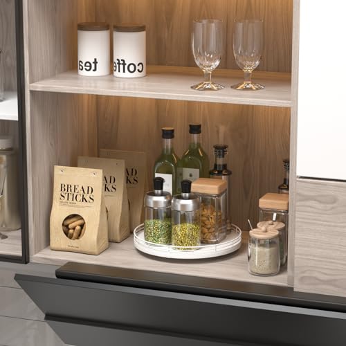 10 Inch Oak Lazy Susan Spice Organizer