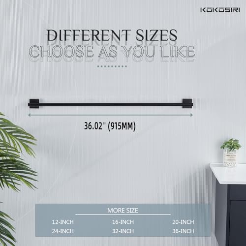 Bathroom Towel Bar 36'' Towel Holder for Bath Kitchen Wall Mount Towel Rails 36 Inch Oil Rubbed Bronze Stainless Steel B4005ORB