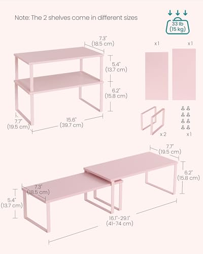Cabinet Organizer Shelf (2 Count)