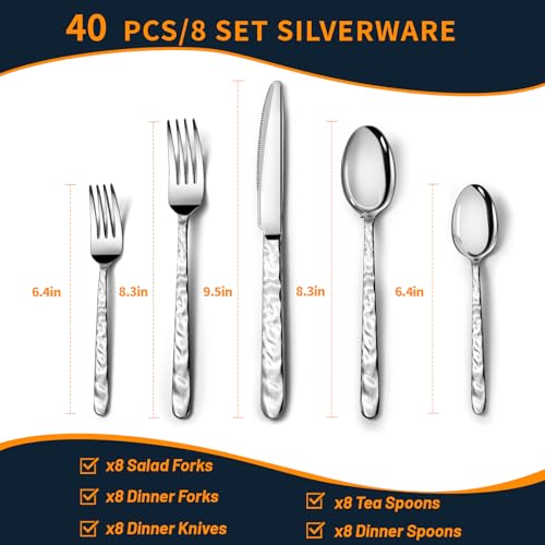 Silverware Set (40 Count)
