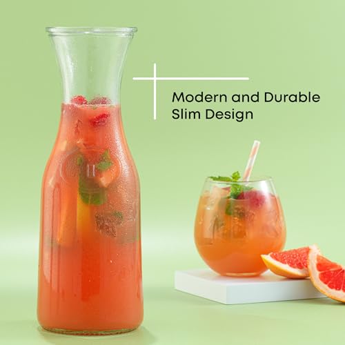 Glass Carafe with Lid (4 Count)