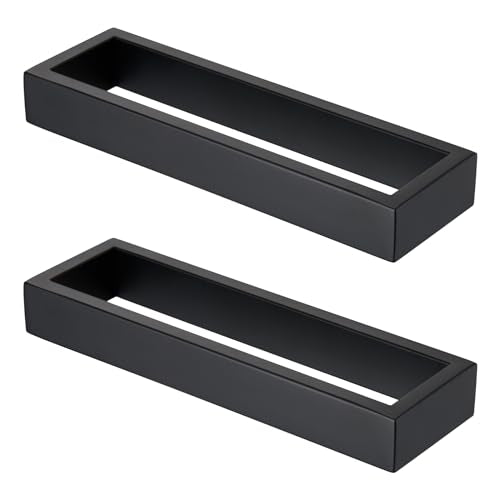 Towel Rings Matte Black Hand Towel Bar Holder 9 (2 Count)