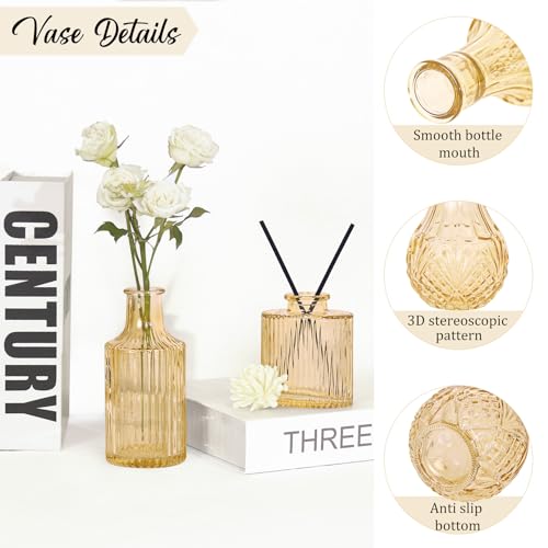 Set of 36 Glass Bud Vases Small Flower Vases for Centerpieces (36 Count)