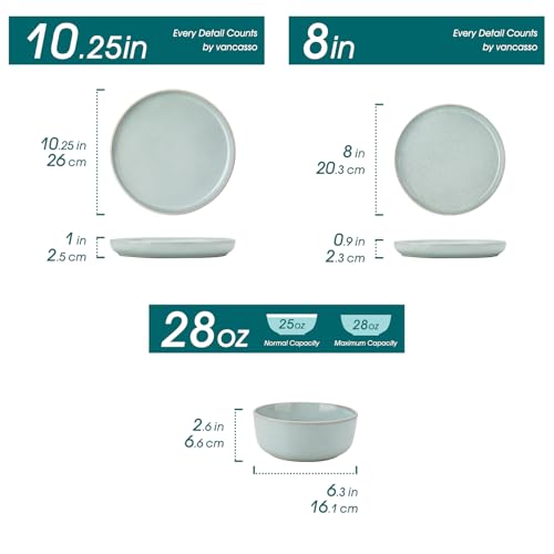 ANYA 24 Pieces Plates and Bowls Set