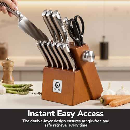 14 Piece Japanese Gyutou Stainless Steel Kitchen Knife Set (14 Count)