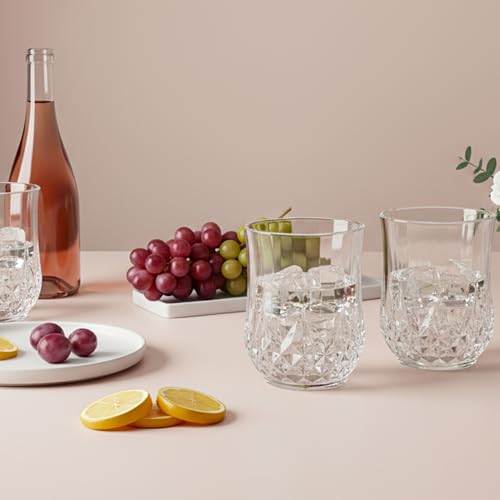 24 Pack Plastic Stemless Wine Glasses (24 Count)