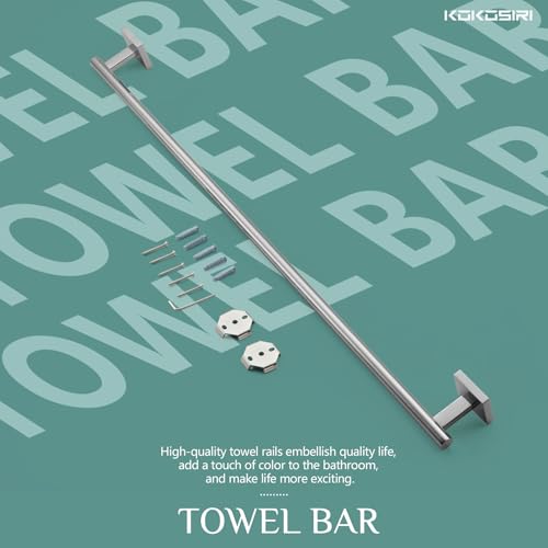 32'' Towel Bar Bathroom Towel Holder for Bath Kitchen Toilet 32 Inch Necklace Holder Chrome Stainless Steel B4005CH