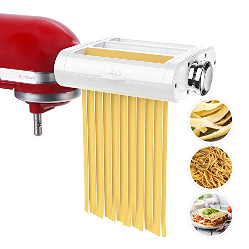 Pasta Maker Attachment 3 in 1 Set for KitchenAid Stand Mixers Included Pasta Sheet Roller
