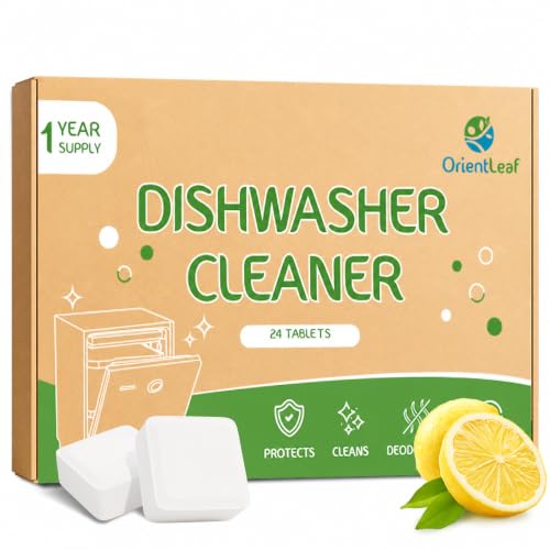 Dishwasher Cleaner Tablets and Deodorizer (24 Count)
