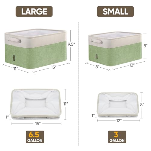 2 Pack Fabric Closet Storage Bins for Shelves (2 Count)