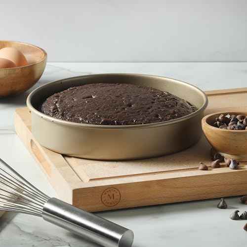 Gallen 8 Inch Round Nonstick Carbon Steel Cake and Bake Pan