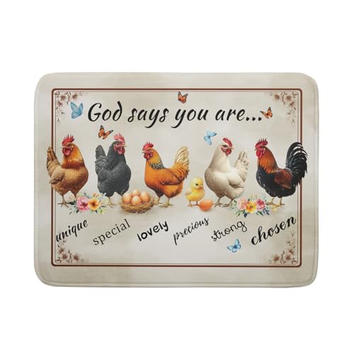 Farmhouse Rooster Dish Drying Mat