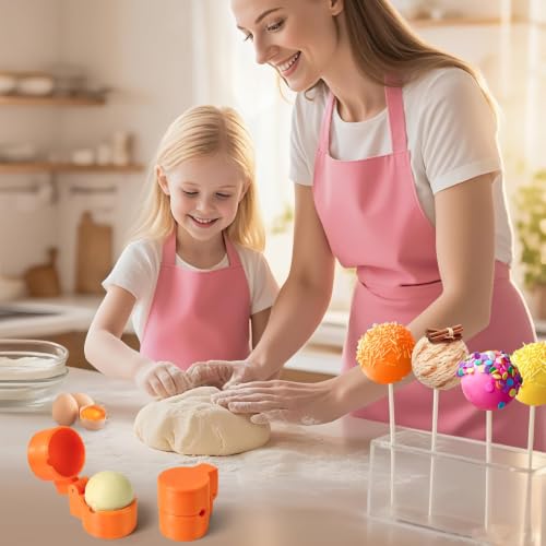 2 PCS Round Cake Pop Mold Shapes Press Set (2 Count)