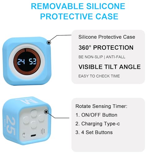Rotating Cube Countdown Visual Timer 5