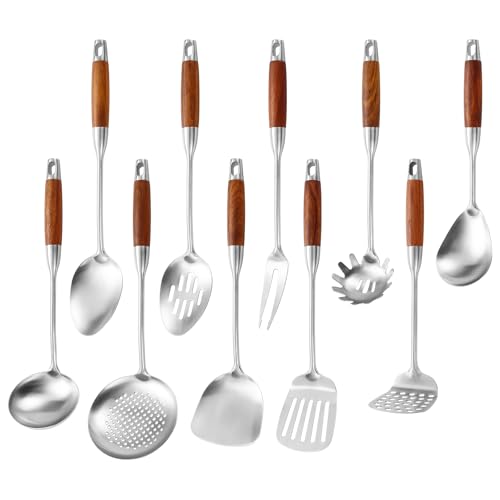 18 10 Stainless Steel Kitchen Utensils Set (10 Count)