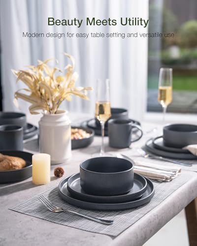 Star Stoneware Dinnerware Sets with Pasta Bowls (24 Count)
