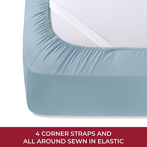 Iconic 4-PC, Ultra Soft Sheet Set (RV/Short Queen, Blue Hydrangea)
