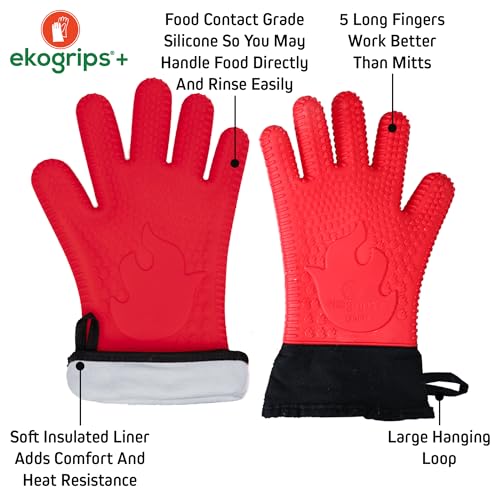 Ekogrips+ Premium Silicone Oven Mitts (2 Count)