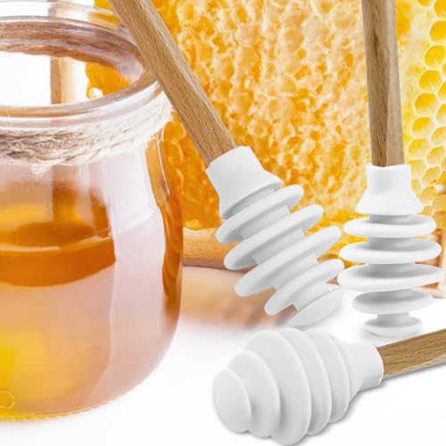 3 Pack Silicone Honey Dipper Sticks