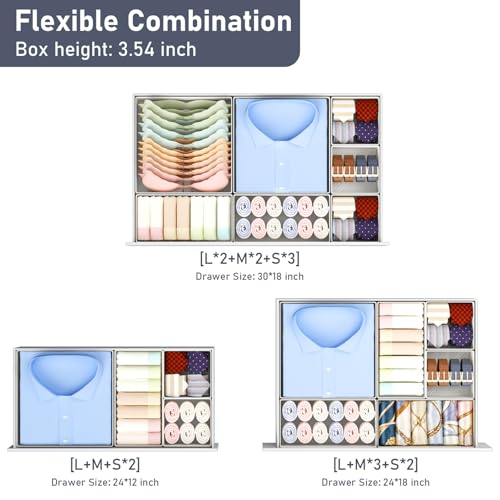 Drawer Organizer Clothes (26 Count)