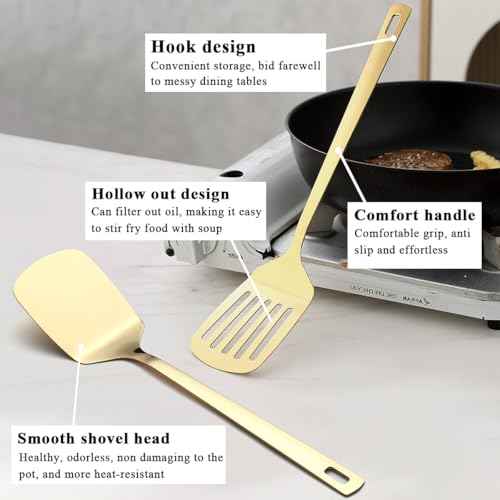 Gold Kitchen Utensils Set 6pcs (6 Count)
