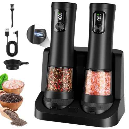Electric Salt and Pepper Grinder Set (2 Count)