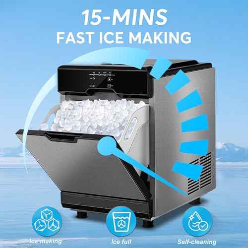 Nugget Ice Maker Countertop Dual Water Inlet Options