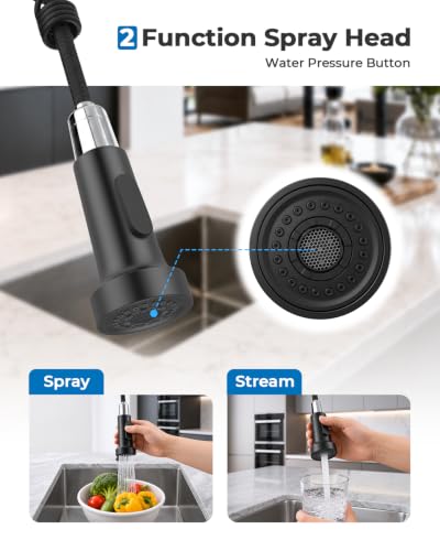 Utility Sink Faucet with Sprayer and Soap Dispenser