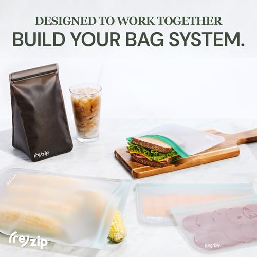 Reusable Gallon Freezer Food Storage Bags (4 Count)