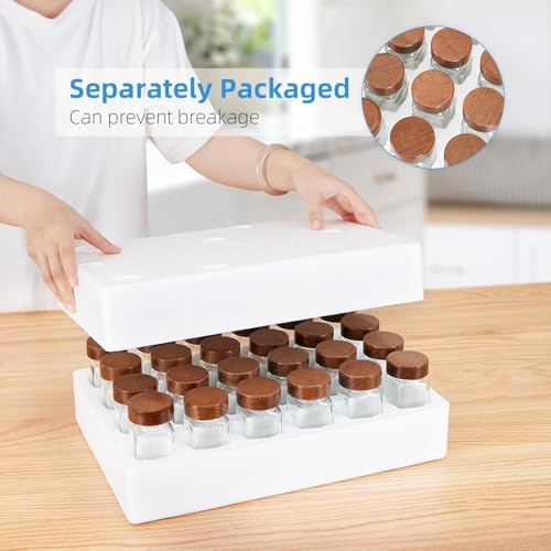 Glass Spice Jars with Labels (96 Ounce)